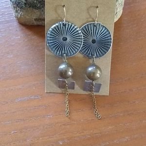 Butler's Forge Bronze Drop Earrings NWT